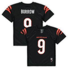 Joe Burrow Cincinnati Bengals Preschool Replica Player Jersey - Black Jerseys