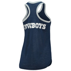 Dallas Cowboys G-III 4Her by Carl Banks Women's Tater Burnout Tank Top - Navy Tops