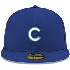 Chicago Cubs New Era White Logo 59FIFTY Fitted Hat - Royal Hats