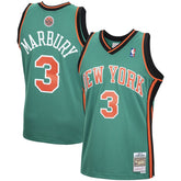 Stephon Marbury New York Knicks 2006/07 Hardwood Classics Swingman Jersey Green - Mitchell & Ness