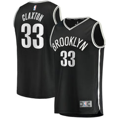 Nicolas Claxton Brooklyn Nets Fast Break Replica Jersey Icon Edition Black - Fanatics