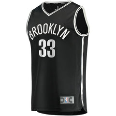 Nicolas Claxton Brooklyn Nets Fast Break Replica Jersey Icon Edition Black - Fanatics