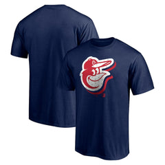 Baltimore Orioles Red White and Team T-Shirt - Navy T-shirts