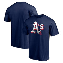 Athletics Red White and Team T-Shirt - Navy T-shirts