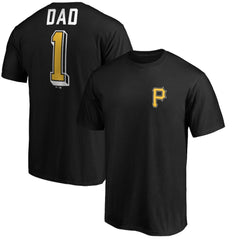 Pittsburgh Pirates Number One Dad T-Shirt - Black T-shirts