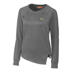 Green Bay Packers Cutter & Buck Women's Jackson Pullover Sweatshirt - Heathered Charcoal Pullover
