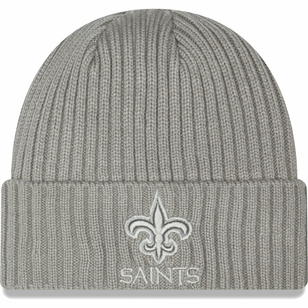 New Orleans Saints New Era Core Classic Cuffed Knit Hat - Gray Hats