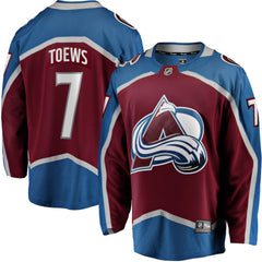 Devon Toews Colorado Avalanche Fanatics Home Breakaway Player Jersey - Burgundy | US 4222736