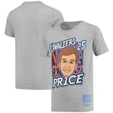 Mark Price Cleveland Cavaliers Youth Hardwood Classics King of the Court Player T-Shirt Gray - Mitchell & Ness