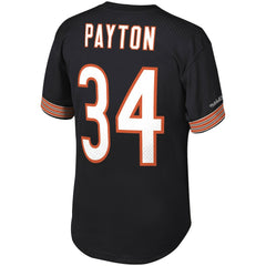 Walter Payton Chicago Bears Retired Player Name & Number Mesh Top - Black Tops