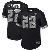 Emmitt Smith Dallas Cowboys Retired Player Name & Number Mesh Top - Black Tops