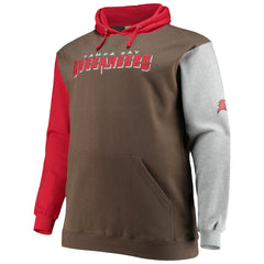 Tampa Bay Buccaneers Big & Tall Pullover Hoodie - Red/Black Hoodies