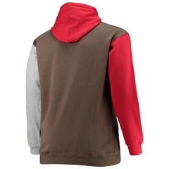 Tampa Bay Buccaneers Big & Tall Pullover Hoodie - Red/Black Hoodies