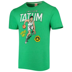 Jayson Tatum Boston Celtics Homage Comic Book Player Tri-Blend T-Shirt Kelly Green