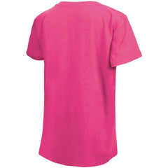 Washington Nationals New Era Girl's Youth Jersey Stars V-Neck T-Shirt - Pink Jerseys