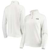 Los Angeles Rams Vineyard Vines Women's Shep Shirt Quarter-Zip Sweatshirt - White Sweatshirts
