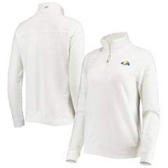Los Angeles Rams Vineyard Vines Women's Shep Shirt Quarter-Zip Sweatshirt - White Sweatshirts