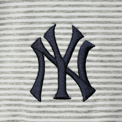 New York Yankees Vineyard Vines Women's Stripe Sankaty Half-Zip Pullover Top - Heather Gray Pullover