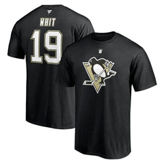 Ryan Whitney Pittsburgh Penguins Fanatics Authentic Stack Retired Player Nickname & Number T-Shirt - Black | US 4240310