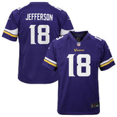 Justin Jefferson Minnesota Vikings Youth Game Jersey - Purple Jerseys