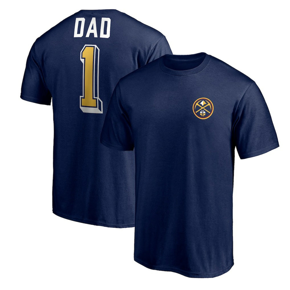Denver Nuggets Number One Dad T-Shirt Navy outlet