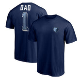 Memphis Grizzlies Number One Dad T-Shirt Navy