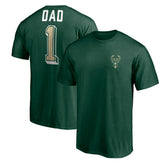 Milwaukee Bucks Number One Dad T-Shirt Green