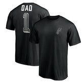 San Antonio Spurs Number One Dad T-Shirt Black