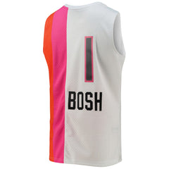 Chris Bosh Miami Heat 2011/12 Hardwood Classics Swingman Jersey White - Mitchell & Ness