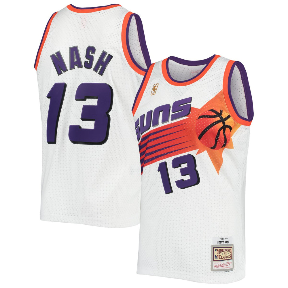 Steve Nash Phoenix Suns 1996/97 Hardwood Classics Swingman Jersey White - Mitchell & Ness