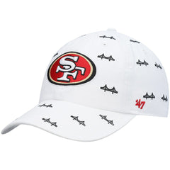 San Francisco 49ers '47 Women's Team Confetti Clean Up Adjustable Hat - White Hats