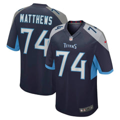 Bruce Matthews Tennessee Titans Retired Player Jersey - Navy Jerseys