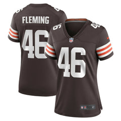 Don Fleming Cleveland Browns Women's Retired Player Jersey - Brown Jerseys