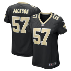 Rickey Jackson New Orleans Saints Women's Retired Player Jersey - Black Jerseys