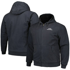 Seattle Seahawks Dunbrooke Big & Tall Dakota Canvas Hoodie Full-Zip Jacket - Charcoal Hoodies