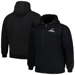 Arizona Cardinals Dunbrooke Big & Tall Dakota Canvas Hoodie Full-Zip Jacket - Black Hoodies