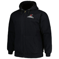 Arizona Cardinals Dunbrooke Big & Tall Dakota Canvas Hoodie Full-Zip Jacket - Black Hoodies