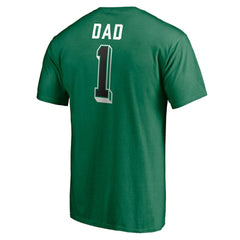 Dallas Stars Number One Dad Logo T-Shirt - Green | US 4258757