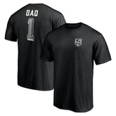 Los Angeles Kings Number One Dad Logo T-Shirt - Black | US 4258761