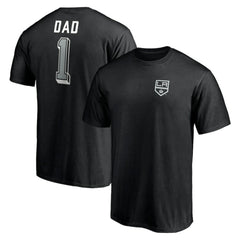 Los Angeles Kings Number One Dad Logo T-Shirt - Black | US 4258761