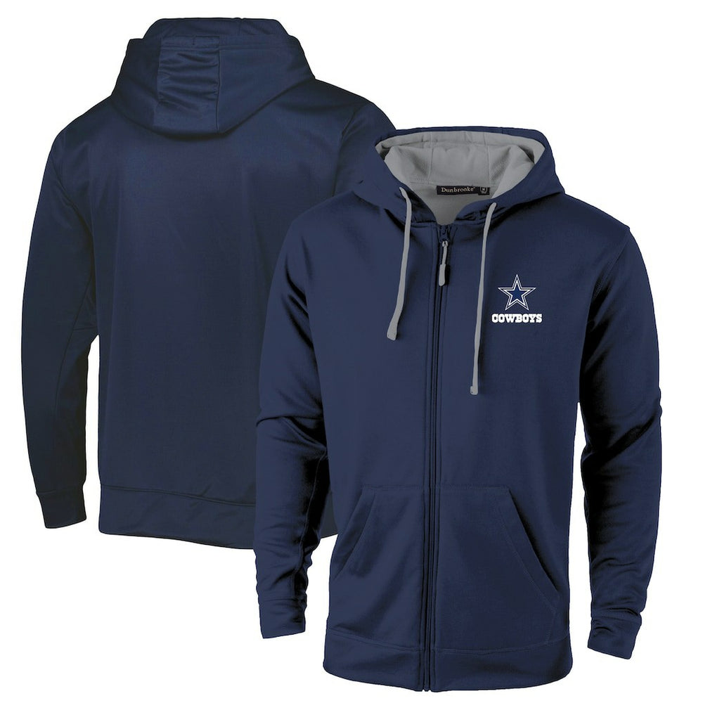 Dallas Cowboys Dunbrooke Apprentice Full-Zip Hoodie - Navy/Gray Hoodies
