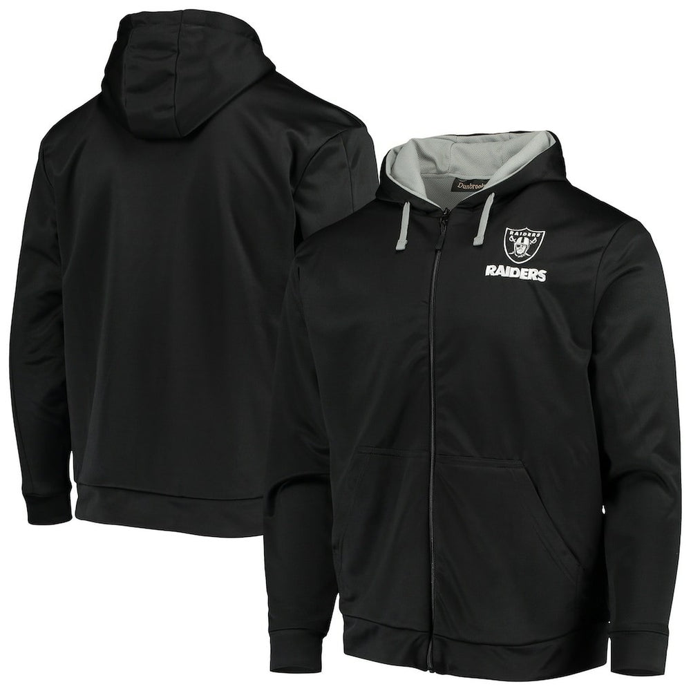 Las Vegas Raiders Dunbrooke Apprentice Full-Zip Hoodie - Black/Gray Hoodies