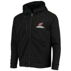 Arizona Cardinals Dunbrooke Shag Tri-Blend Full-Zip Raglan Hoodie - Black Hoodies