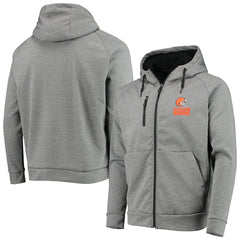 Cleveland Browns Dunbrooke Shag Tri-Blend Full-Zip Raglan Hoodie - Charcoal Hoodies