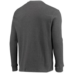 Chicago Bears Dunbrooke Logo Maverick Thermal Henley Long Sleeve T-Shirt - Heathered Gray T-shirts