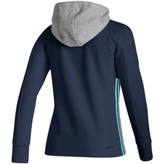 Seattle Kraken adidas Women's Skate Lace AEROREADY Pullover Hoodie - Deep Sea Blue | US 4259695
