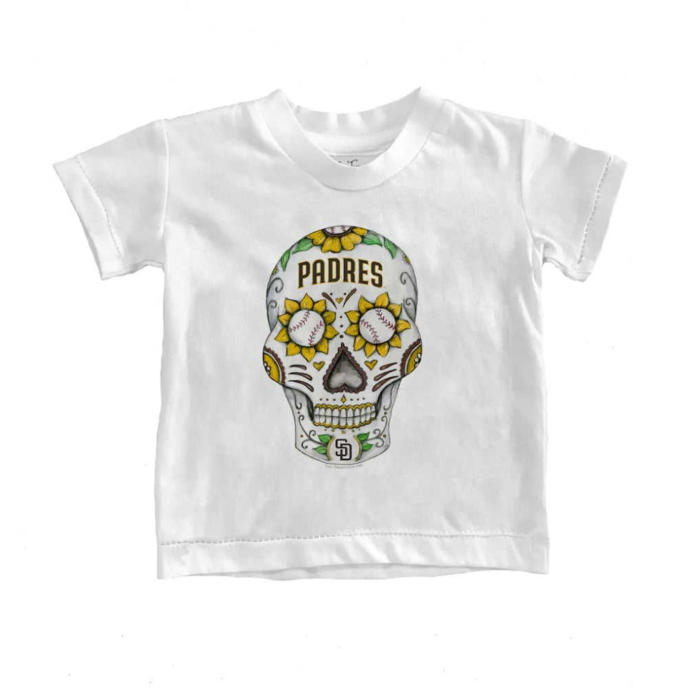 San Diego Padres Tiny Turnip Youth Sugar Skull T-Shirt - White T-shirts