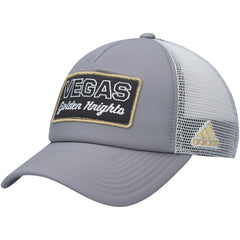 Vegas Golden Knights adidas Locker Room Foam Trucker Snapback Hat - Gray/White | US 4265618