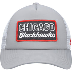 Chicago Blackhawks adidas Locker Room Foam Trucker Snapback Hat - Gray/White | US 4265621