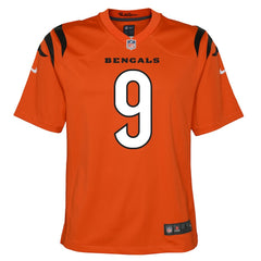 Joe Burrow Cincinnati Bengals Youth Game Jersey - Orange Jerseys